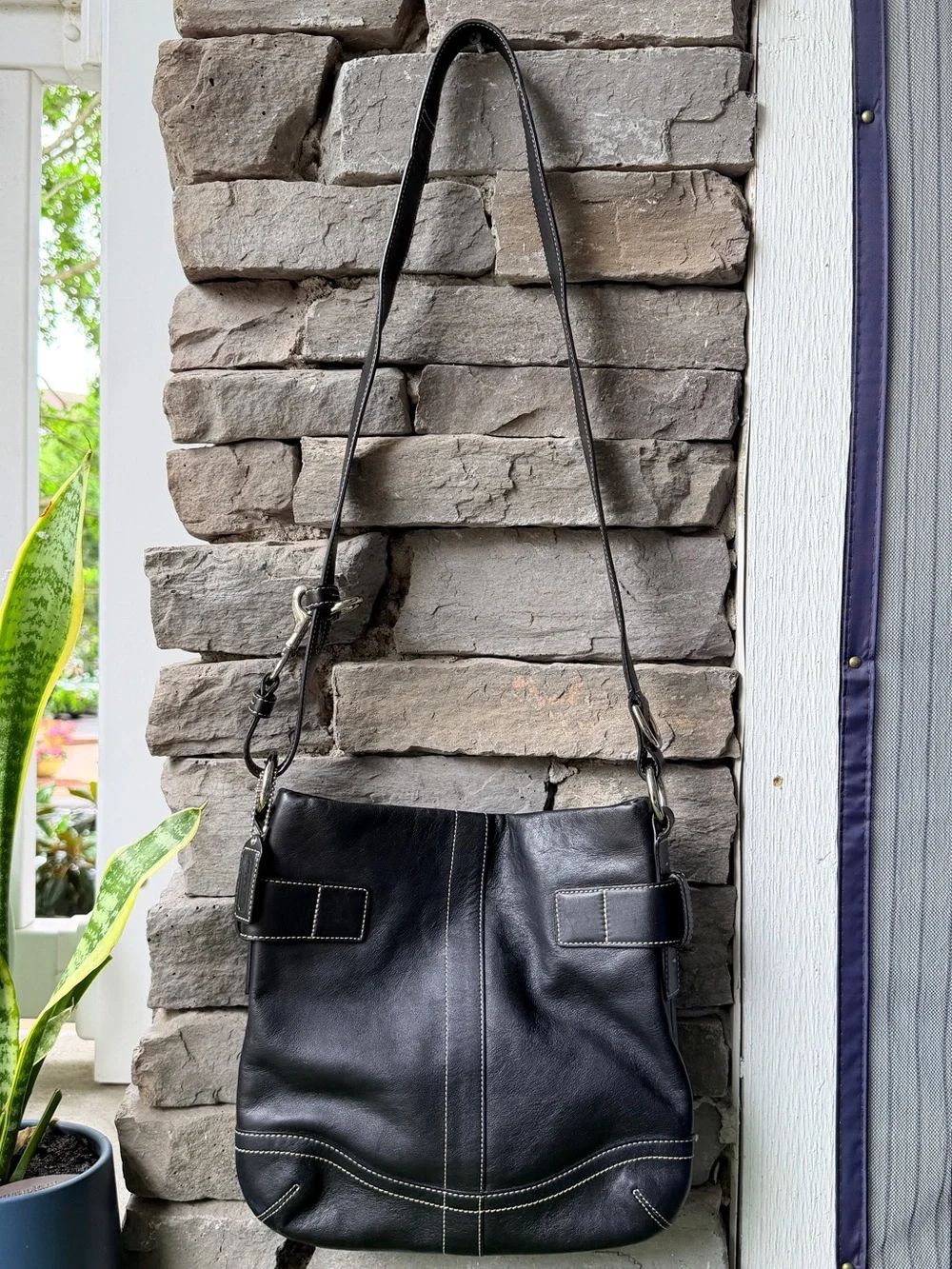 Coach Soho Slim Duffle Black Leather Women’s Crossbody Bag